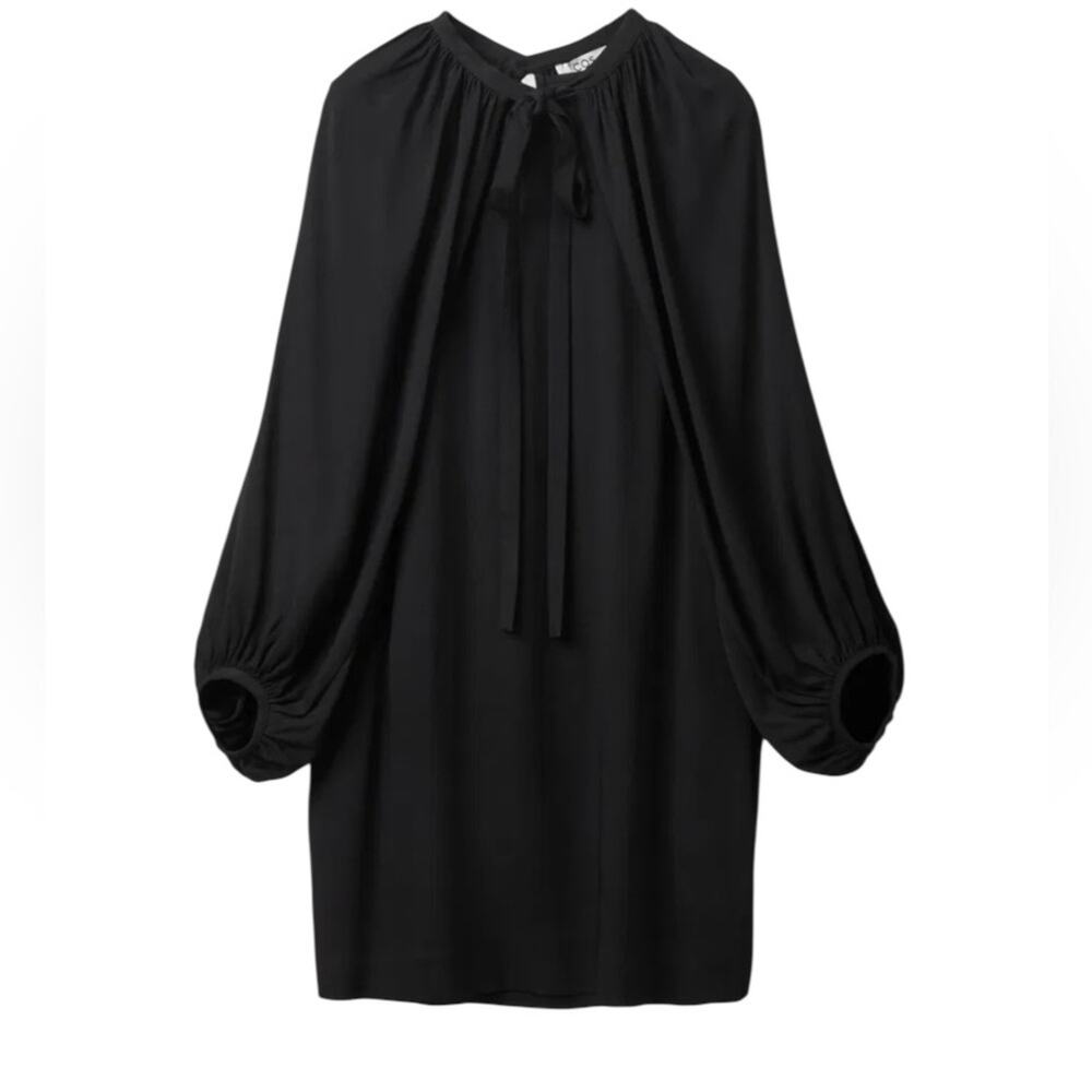 COS Cape Sleeve Black NWTs Elegant Black Women's Dress size 4